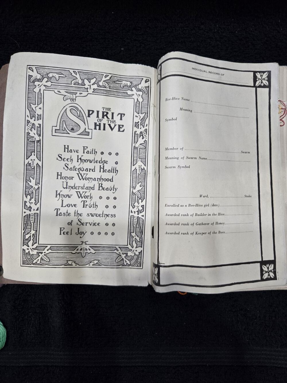 Martha H. Tingey Bee-Hive Girls Y.L.M.I.A. Handbook 1925 Illus Softcover